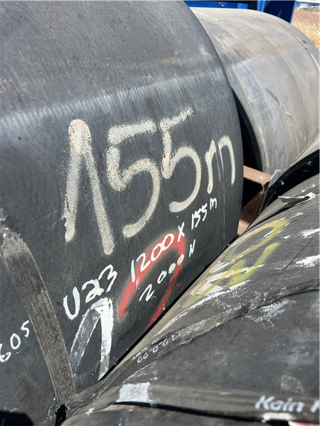 45,829.6' L Of Used Fenner Dunlop Conveyor Belting, 1200mm W X 13911m L (47" W X 45,829.6' L))